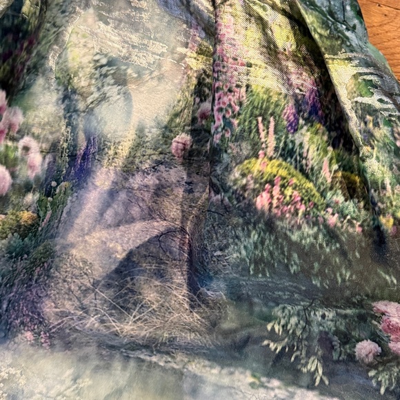 Garden Print Metallic
Spaghetti Strap Midi Cocktail
Dress
Monique Lhuillier - Picture 4 of 6